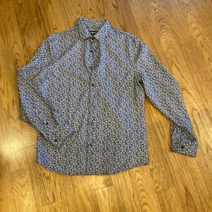 Mens Express Button Down Shirt- Medium